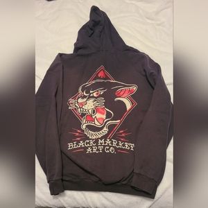 Black Market Art men's panther hoodie